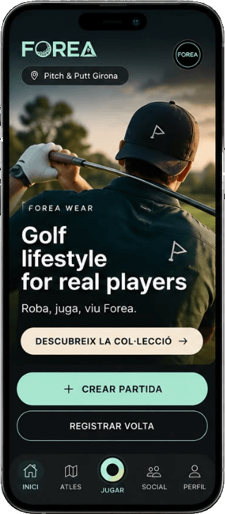 La pantalla de Inicio de Forea con una campaña de marca a pantalla completa